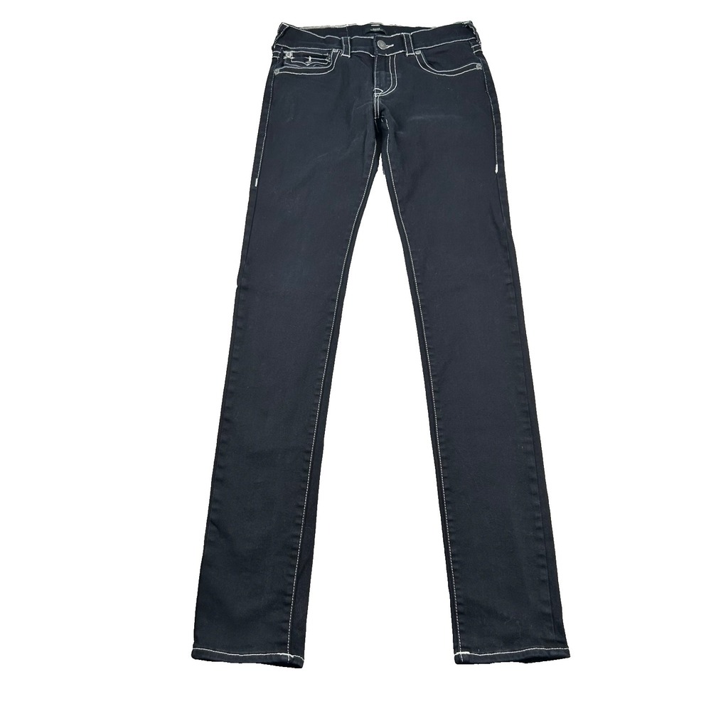 True Religion Jeans Mens 30 Rocco Relaxed Skinny Flap Pocket Contrasst‎ Stitch